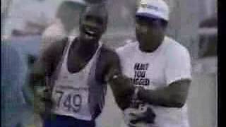 1992バルセロナ五輪・男子400m　記録よりも記憶に残るオリンピックの感動の名場面　レドモンド父子のゴール