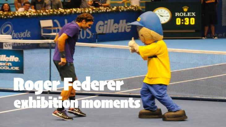 【テニス】これぞプロ…！？フェデラーのファンサービスが感動する…！【ATP】Roger Federer fan service at exhibition