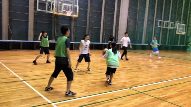 徳島のスポーツサークル 、バスケ（初級者）試合の様子