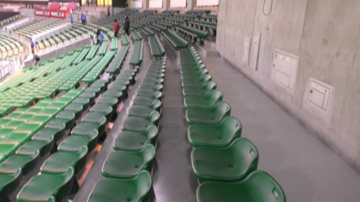 2019.3.2 ヤフオクドーム 増席された外野席、を横から